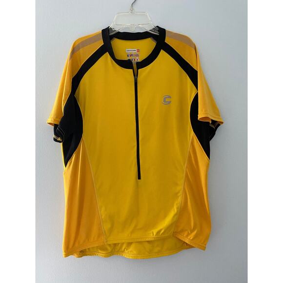 Cannondale Cycle JERSEY Shirt Size XX  Polyester BIKE Bicycle Yellow - Picture 1 of 4